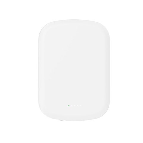 Crong MagSpot Power Bank - Bezprzewodowy power bank ultra slim z MagSafe 5000mAh, USB-C 20W PD (biały) Crong MagSpot Power Bank - Bezprzewodowy power bank ultra slim z MagSafe 5000mAh, USB-C 20W PD (biały)