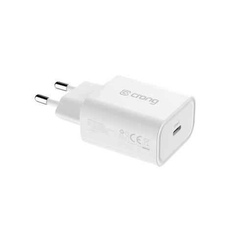 Crong USB-C Travel Charger - Ładowarka sieciowa USB-C Power Delivery 20W (biały) Crong USB-C Travel Charger - Ładowarka sieciowa USB-C Power Delivery 20W (biały)
