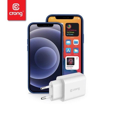 Crong USB-C Travel Charger - Ładowarka sieciowa USB-C Power Delivery 20W (biały) Crong USB-C Travel Charger - Ładowarka sieciowa USB-C Power Delivery 20W (biały)