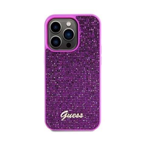 Guess Disco Metal Script - Etui iPhone 14 Pro (fuksja) Guess Disco Metal Script - Etui iPhone 14 Pro (fuksja)