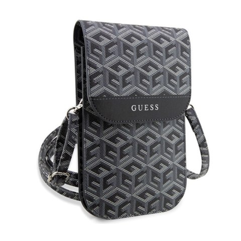 Guess GCube Stripe Phone Bag - Torba z przegrodą na smartfona (czarny) Guess GCube Stripe Phone Bag - Torba z przegrodą na smartfona (czarny)