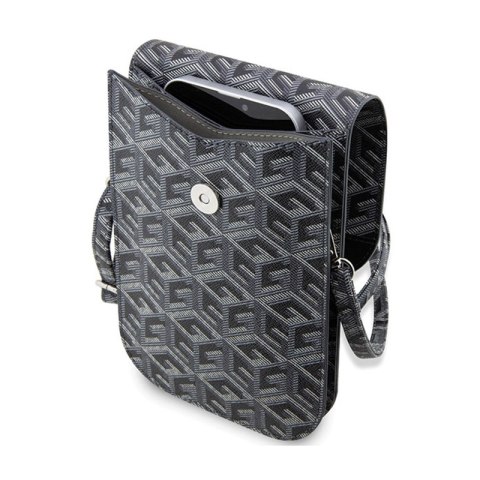 Guess GCube Stripe Phone Bag - Torba z przegrodą na smartfona (czarny) Guess GCube Stripe Phone Bag - Torba z przegrodą na smartfona (czarny)