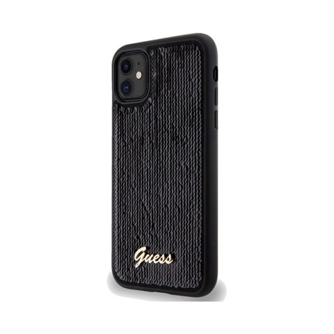 Guess Sequin Script Metal - Etui iPhone 11 (czarny) Guess Sequin Script Metal - Etui iPhone 11 (czarny)