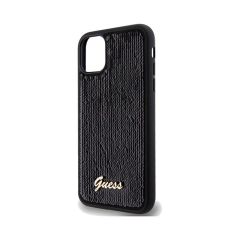 Guess Sequin Script Metal - Etui iPhone 11 (czarny) Guess Sequin Script Metal - Etui iPhone 11 (czarny)