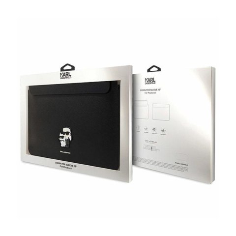 Karl Lagerfeld NFT Saffiano Karl & Choupette Sleeve - Etui na notebook 16" (Czarny) Karl Lagerfeld NFT Saffiano Karl & Choupette Sleeve - Etui na notebook 16" (Czarny)