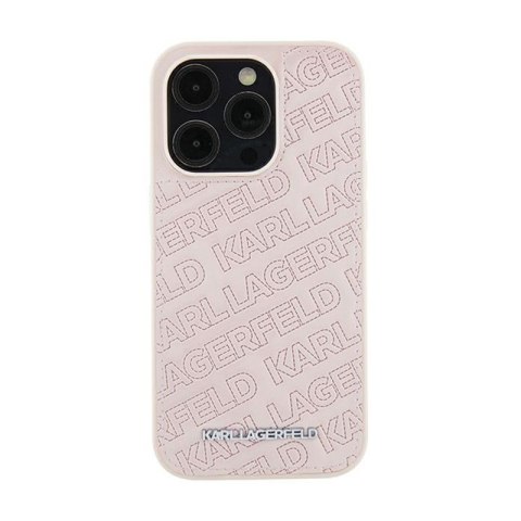 Karl Lagerfeld Quilted K Pattern - Etui iPhone 15 Plus (różowy) Karl Lagerfeld Quilted K Pattern - Etui iPhone 15 Plus (różowy)