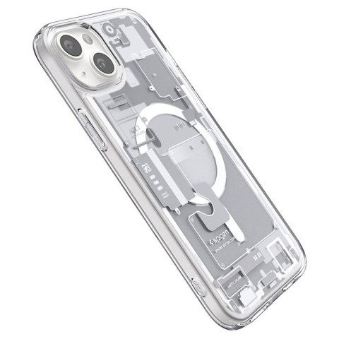 Spigen Ultra Hybrid Mag MagSafe - Etui do iPhone 15 (Zero One White) Spigen Ultra Hybrid Mag MagSafe - Etui do iPhone 15 (Zero One White)