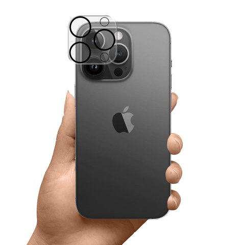 3mk Lens Pro Full Cover - Szkło na obiektyw aparatu iPhone 15 Pro / 15 Pro Max 3mk Lens Pro Full Cover - Szkło na obiektyw aparatu iPhone 15 Pro / 15 Pro Max