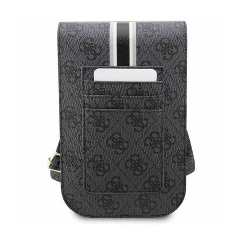 Guess 4G Stripes - Torebka crossbody na telefon (czarny) Guess 4G Stripes - Torebka crossbody na telefon (czarny)