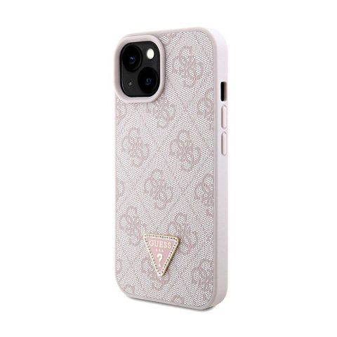 Guess Crossbody 4G Metal Logo - Etui iPhone 15 (różowy) Guess Crossbody 4G Metal Logo - Etui iPhone 15 (różowy)