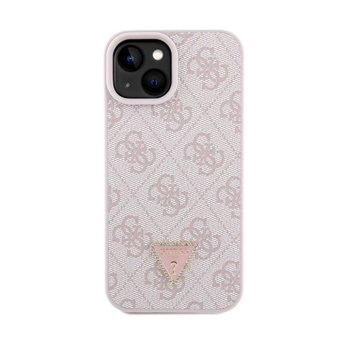 Guess Crossbody 4G Metal Logo - Etui iPhone 15 (różowy) Guess Crossbody 4G Metal Logo - Etui iPhone 15 (różowy)