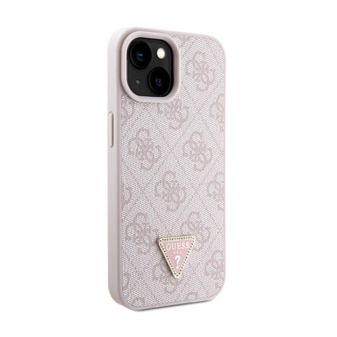 Guess Crossbody 4G Metal Logo - Etui iPhone 15 (różowy) Guess Crossbody 4G Metal Logo - Etui iPhone 15 (różowy)