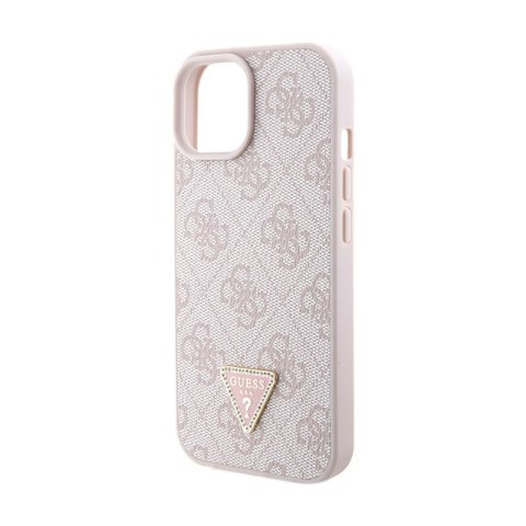 Guess Crossbody 4G Metal Logo - Etui iPhone 15 (różowy) Guess Crossbody 4G Metal Logo - Etui iPhone 15 (różowy)