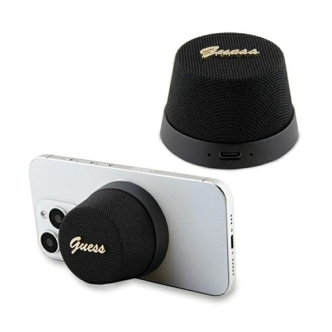 Guess Magnetic Script Metal Logo - Głośnik Bluetooth V5.3 (czarny) Guess Magnetic Script Metal Logo - Głośnik Bluetooth V5.3 (czarny)
