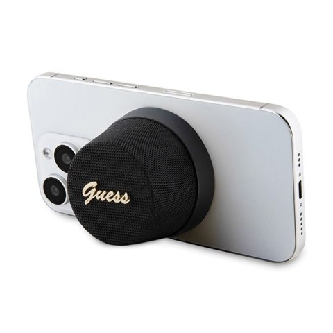 Guess Magnetic Script Metal Logo - Głośnik Bluetooth V5.3 (czarny) Guess Magnetic Script Metal Logo - Głośnik Bluetooth V5.3 (czarny)