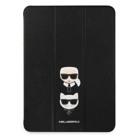 Karl Lagerfeld Saffiano Karl & Choupette Heads - Etui iPad Pro 11" 2021 (czarny) Karl Lagerfeld Saffiano Karl & Choupette Heads - Etui iPad Pro 11" 2021 (czarny)