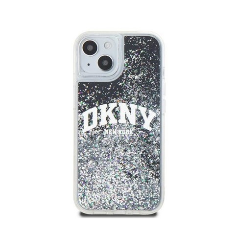 DKNY Liquid Glitter Big Logo - Etui iPhone 15 Plus / 14 Plus (czarny) DKNY Liquid Glitter Big Logo - Etui iPhone 15 Plus / 14 Plus (czarny)