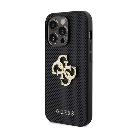 Guess 4G Strass Metal Logo - Etui iPhone 15 Pro Max (srebrny) Guess 4G Strass Metal Logo - Etui iPhone 15 Pro Max (srebrny)
