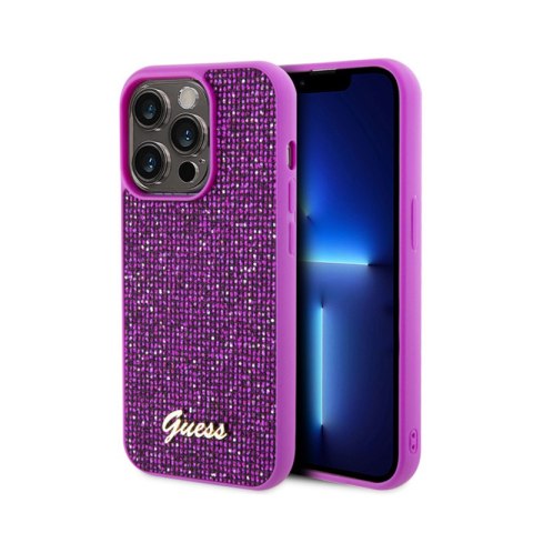 Guess Disco Metal Script - Etui iPhone 15 Pro (fuksja) Guess Disco Metal Script - Etui iPhone 15 Pro (fuksja)