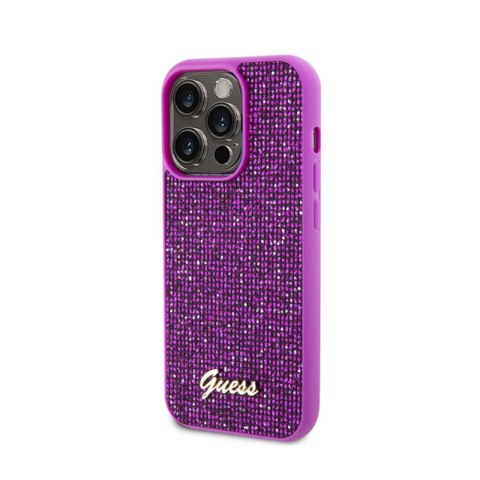 Guess Disco Metal Script - Etui iPhone 15 Pro (fuksja) Guess Disco Metal Script - Etui iPhone 15 Pro (fuksja)