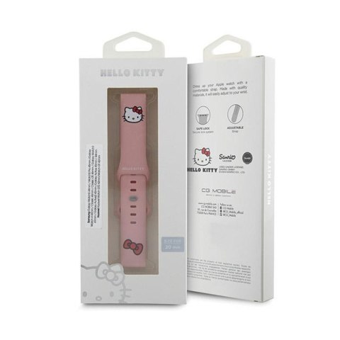 Hello Kitty Silicone Kitty Head - Pasek uniwersalny do smartwatcha 20 mm (różowy) Hello Kitty Silicone Kitty Head - Pasek uniwersalny do smartwatcha 20 mm (różowy)