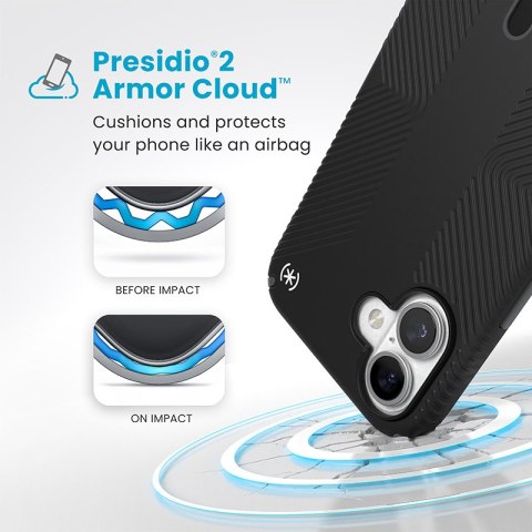 Speck Presidio2 Grip ClickLock & MagSafe - Etui iPhone 16 Plus (Black / Slate Grey / White) Speck Presidio2 Grip ClickLock & MagSafe - Etui iPhone 16 Plus (Black / Slate Grey / White)