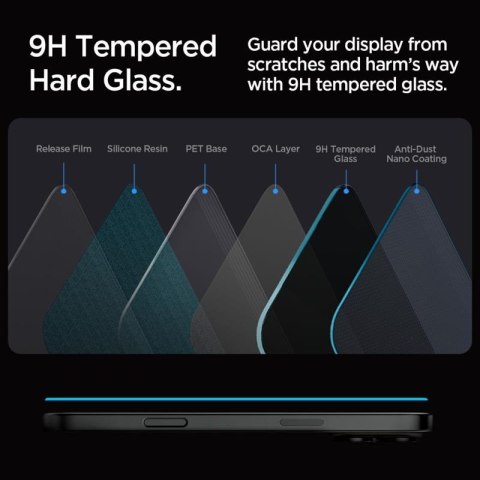 Spigen GLAS.TR EZ FIT Privacy 2-Pack - Szkło hartowane z filtrem prywatyzującym do iPhone 16 Pro 2 szt Spigen GLAS.TR EZ FIT Privacy 2-Pack - Szkło hartowane z filtrem prywatyzującym do iPhone 16 Pro 2 szt