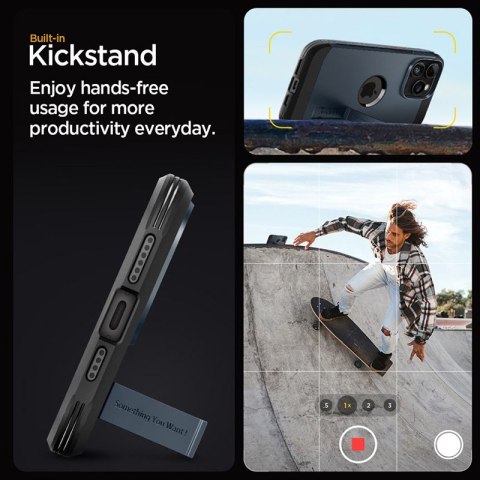 Spigen Tough Armor Mag MagSafe - Etui do iPhone 15 Pro (Metal Slate) Spigen Tough Armor Mag MagSafe - Etui do iPhone 15 Pro (Metal Slate)
