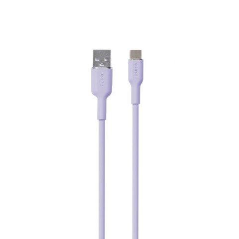 PURO ICON Soft Cable - Kabel USB-A do USB-C 1.5 m (Tech Lavender) PURO ICON Soft Cable - Kabel USB-A do USB-C 1.5 m (Tech Lavender)