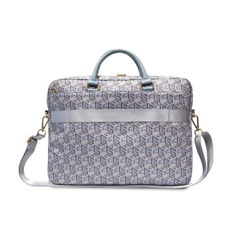 Guess GCube Stripes - Torba na notebooka 16" / 15" (niebieski) Guess GCube Stripes - Torba na notebooka 16" / 15" (niebieski)