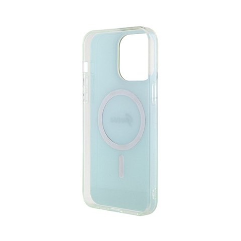 Guess IML Iridescent MagSafe - Etui iPhone 15 Pro Max (turkusowy) Guess IML Iridescent MagSafe - Etui iPhone 15 Pro Max (turkusowy)