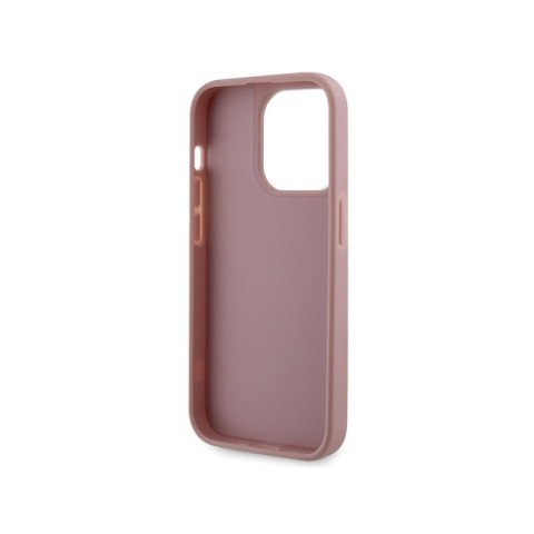 Guess Rhinestone Triangle - Etui iPhone 14 Pro (różowy) Guess Rhinestone Triangle - Etui iPhone 14 Pro (różowy)