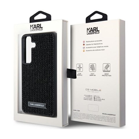 Karl Lagerfeld Rhinestone Metal Logo - Etui Samsung Galaxy S24+ (czarny) Karl Lagerfeld Rhinestone Metal Logo - Etui Samsung Galaxy S24+ (czarny)