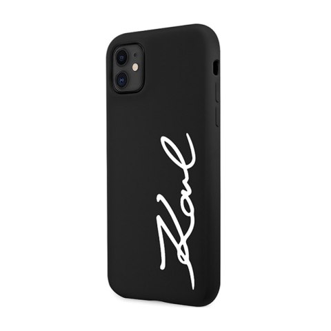Karl Lagerfeld Silicone Signature - Etui iPhone 11 (Czarny) Karl Lagerfeld Silicone Signature - Etui iPhone 11 (Czarny)