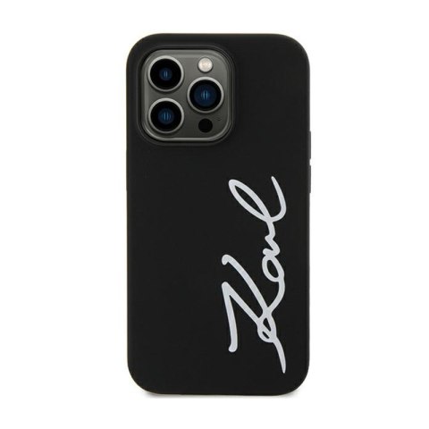 Karl Lagerfeld Silicone Signature - Etui iPhone 11 (Czarny) Karl Lagerfeld Silicone Signature - Etui iPhone 11 (Czarny)