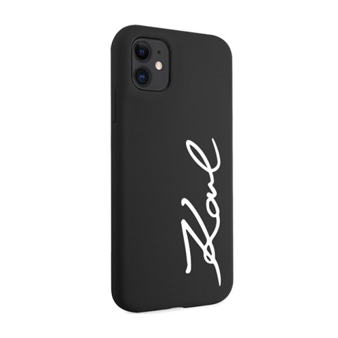 Karl Lagerfeld Silicone Signature - Etui iPhone 11 (Czarny) Karl Lagerfeld Silicone Signature - Etui iPhone 11 (Czarny)