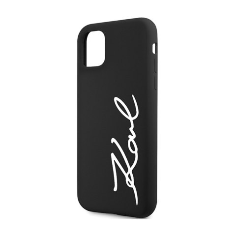 Karl Lagerfeld Silicone Signature - Etui iPhone 11 (Czarny) Karl Lagerfeld Silicone Signature - Etui iPhone 11 (Czarny)