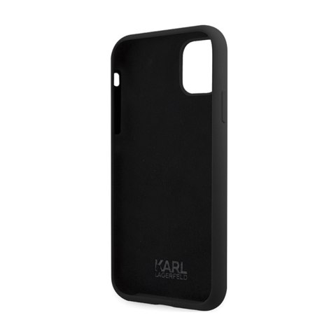 Karl Lagerfeld Silicone Signature - Etui iPhone 11 (Czarny) Karl Lagerfeld Silicone Signature - Etui iPhone 11 (Czarny)