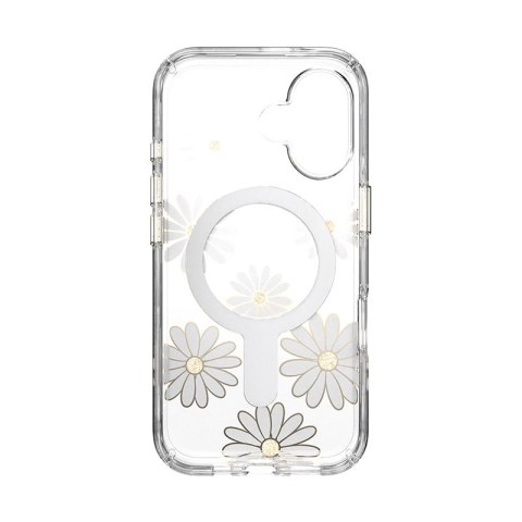 Speck Presidio Lux ClickLock & MagSafe - Etui iPhone 16 (Sunshine Daisies / Clear / Gold) Speck Presidio Lux ClickLock & MagSafe - Etui iPhone 16 (Sunshine Daisies / Clear / Gold)