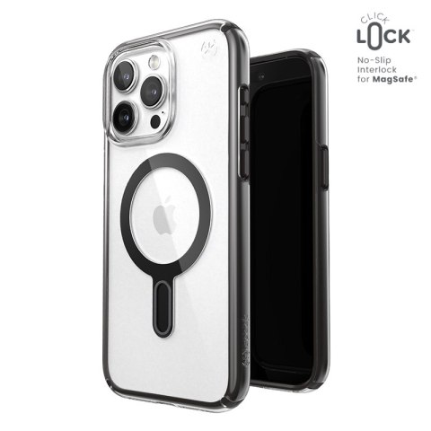 Speck Presidio Perfect-Clear ClickLock & Magsafe - Etui iPhone 15 Pro Max (Clear / Frosted Black / Slate Grey) Speck Presidio Perfect-Clear ClickLock & Magsafe - Etui iPhone 15 Pro Max (Clear / Frosted Black / Slate Grey)