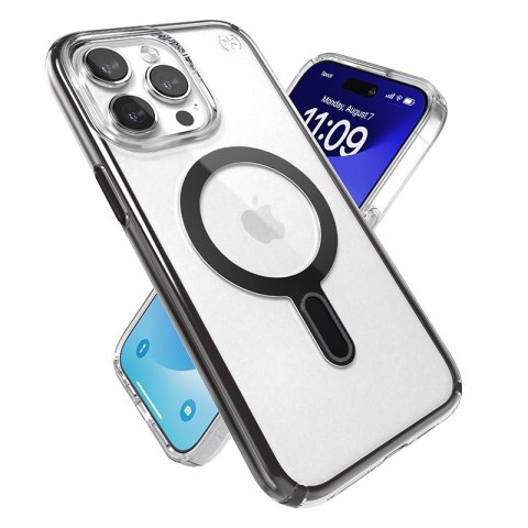 Speck Presidio Perfect-Clear ClickLock & Magsafe - Etui iPhone 15 Pro Max (Clear / Frosted Black / Slate Grey) Speck Presidio Perfect-Clear ClickLock & Magsafe - Etui iPhone 15 Pro Max (Clear / Frosted Black / Slate Grey)