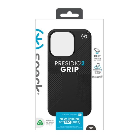 Speck Presidio2 Grip - Etui iPhone 15 Pro (Black / Slate Grey / White) Speck Presidio2 Grip - Etui iPhone 15 Pro (Black / Slate Grey / White)