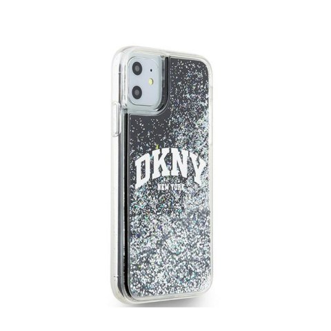 DKNY Liquid Glitter Big Logo - Etui iPhone 11 (czarny) DKNY Liquid Glitter Big Logo - Etui iPhone 11 (czarny)