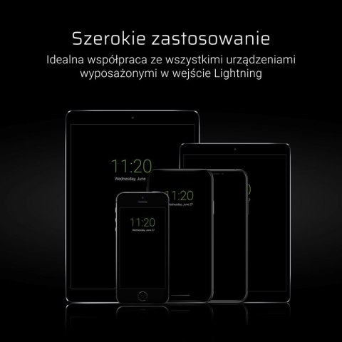Green Cell GCmatte - Kabel Przewód Lightning 25 cm z obsługą szybkiego ładowania Apple 2.4A Green Cell GCmatte - Kabel Przewód Lightning 25 cm z obsługą szybkiego ładowania Apple 2.4A
