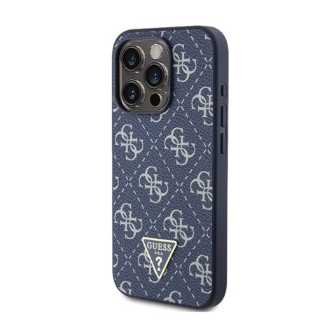 Guess 4G Triangle Metal Logo - Etui iPhone 15 Pro (niebieski) Guess 4G Triangle Metal Logo - Etui iPhone 15 Pro (niebieski)