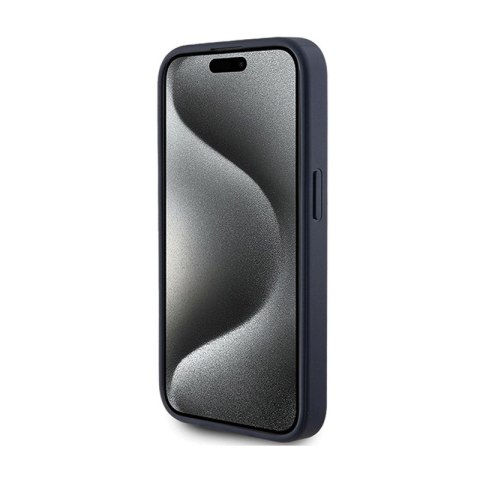 Guess 4G Triangle Metal Logo - Etui iPhone 15 Pro (niebieski) Guess 4G Triangle Metal Logo - Etui iPhone 15 Pro (niebieski)