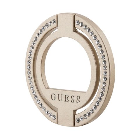 Guess MagSafe Ring Stand Rhinestone - Magnetyczny uchwyt na palec do telefonu z funkcją standu (Złoty) Guess MagSafe Ring Stand Rhinestone - Magnetyczny uchwyt na palec do telefonu z funkcją standu (Złoty)