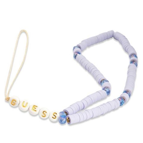 Guess Phone Strap Beads Heishi - Zawieszka do telefonu 25 cm (Lilac) Guess Phone Strap Beads Heishi - Zawieszka do telefonu 25 cm (Lilac)