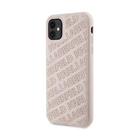 Karl Lagerfeld Quilted K Pattern - Etui iPhone 11 (różowy) Karl Lagerfeld Quilted K Pattern - Etui iPhone 11 (różowy)