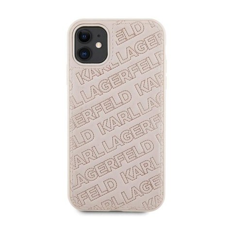 Karl Lagerfeld Quilted K Pattern - Etui iPhone 11 (różowy) Karl Lagerfeld Quilted K Pattern - Etui iPhone 11 (różowy)